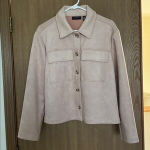 Rafaella blush Pink Button-Up Jacket
